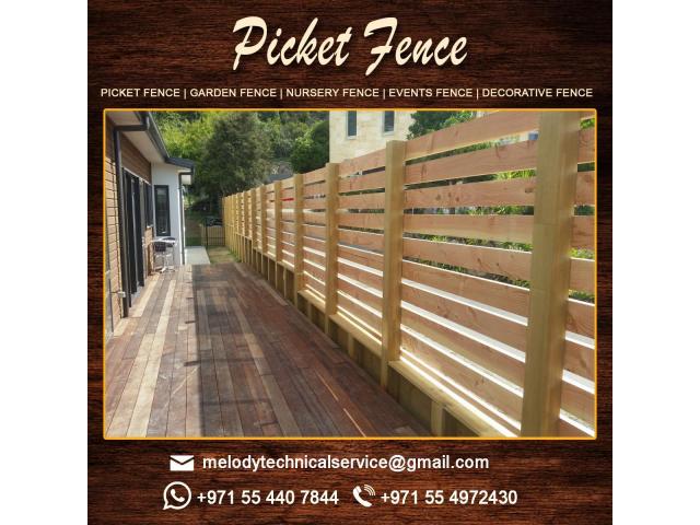 Wooden Fence in Dubai | Picket Fence in UAE | Garden Fencing Suppliers Dubai - 1