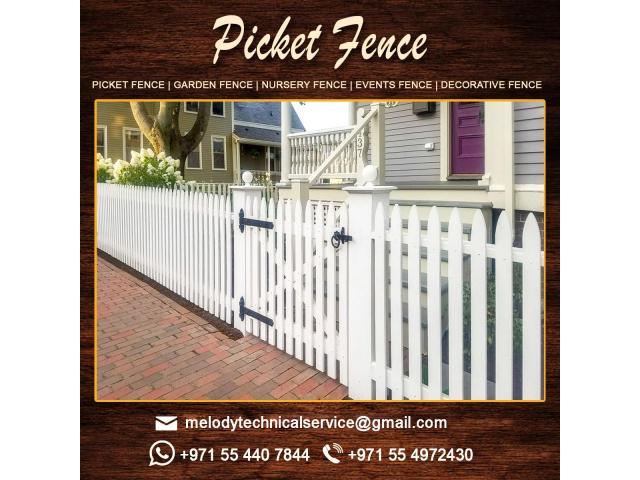 Wooden Fence in Dubai | Picket Fence in UAE | Garden Fencing Suppliers Dubai - 3