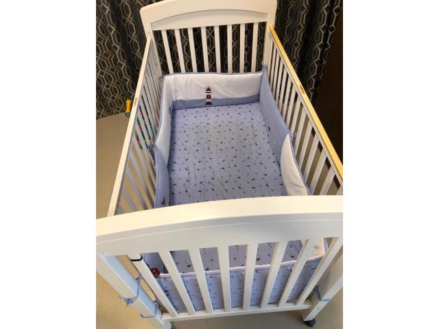 Baby bed with mattress and bamper - 2