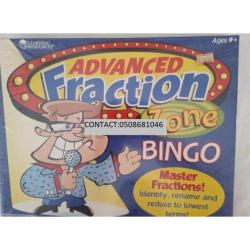 Advanced Fraction Bingo, For Ages 9 +