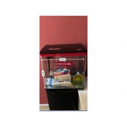 FISH AQUARIUM WITH ALL NEW ACCESSORIES AND VERY GOOD CONDITION !! CHEAP PRICE !! Only 250 !!