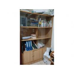 Wooden Cabinet With Sliding Glass Panes