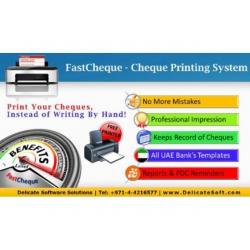 Cheque Printing Software with free printer