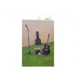 Yamaha CPX600, Fender amplifier and accessories
