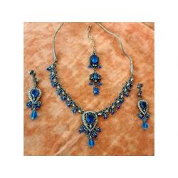Full Traditional Indian Blue stone Set