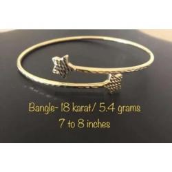 18k gold bangle