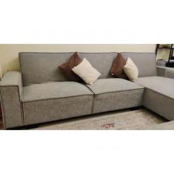 L Shaped Grey Sofa