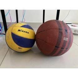 Volleyball and Basketball with Pump
