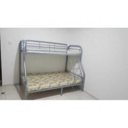 New Down Double UP Single Bunk Bed With Medical Mattress