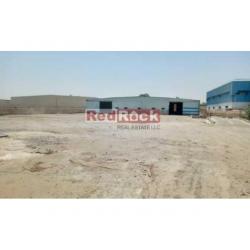Independent 45000 Sqft Plot With 10000 Sqft Shed In Al Quoz