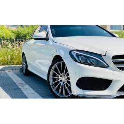 Mercedes C200 White Very Very Good Condition 2015 Model 118000 Drive